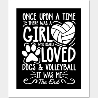 A Girl Who Really Loved Dogs and Volleyball Posters and Art
